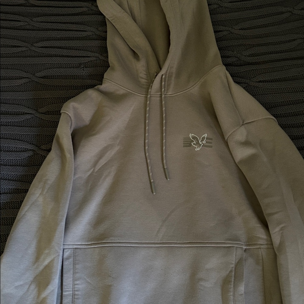 American Eagle Outfitters Taupe Logo Sweatshirt